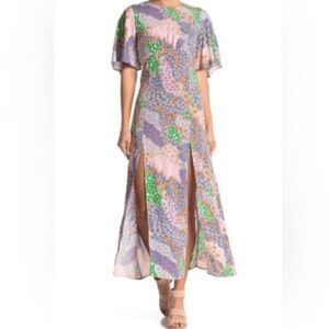 TopShop Floral Multicolor Midi Dress